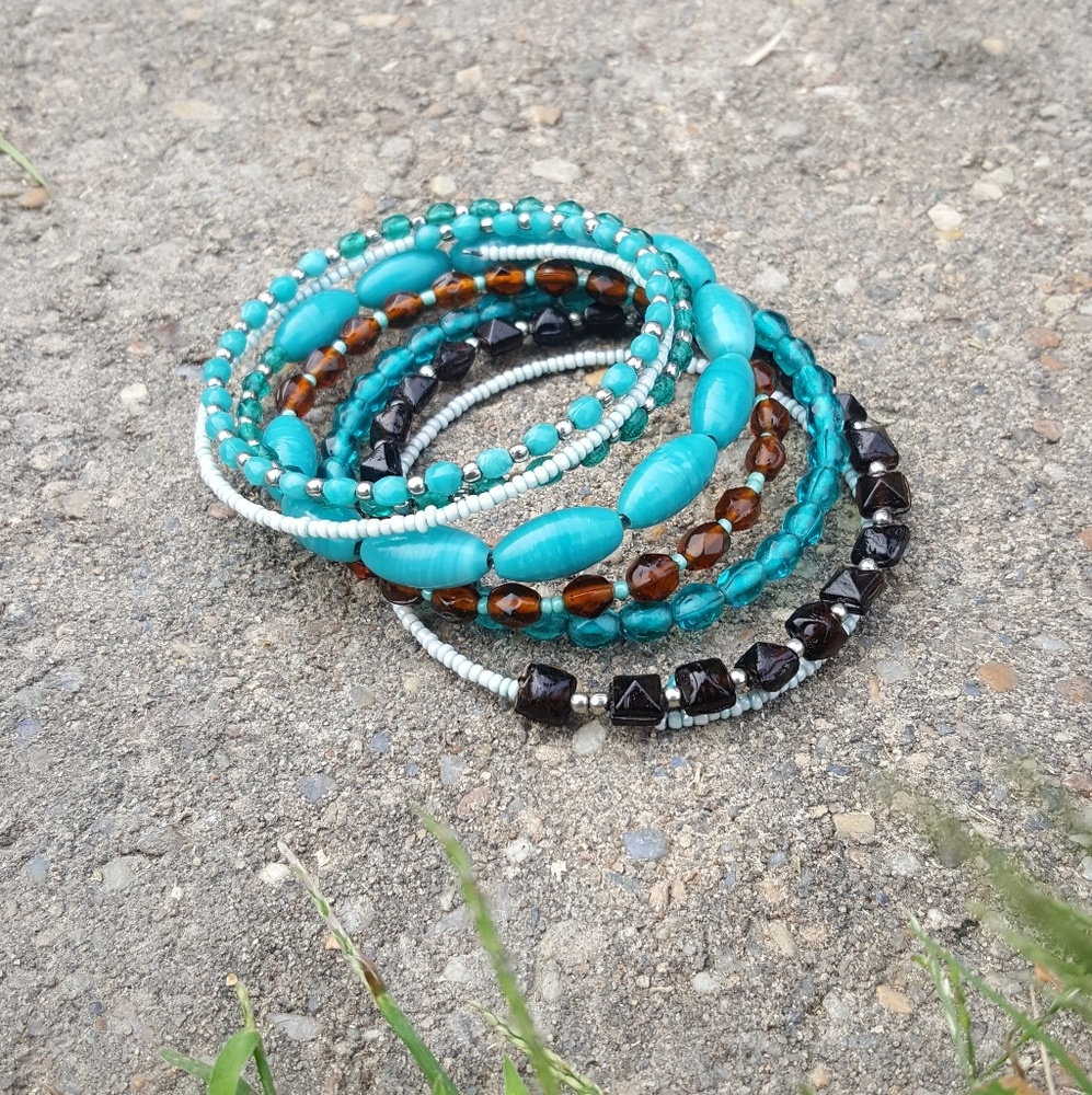 Faux Turquoise Bracelet Bundle - Picture 6 of 7